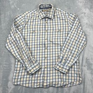 G.H. Bass & Co. Shirt Mens XL Multi Chest Pockets Long Sleeve Collared Button Up